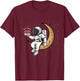 Birthday Cake Astronauts in Space - Astronaut has Birthday T-Shirt - T-Shirt | Maroon