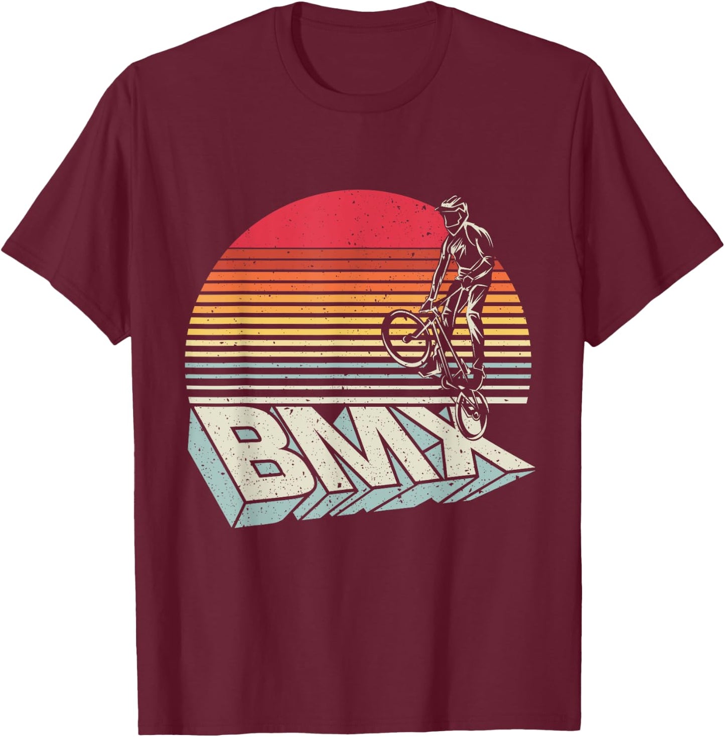 BMX Vintage Bike Fans Kids Gift - BMX Freestyle T-Shirt - T-Shirt | Maroon