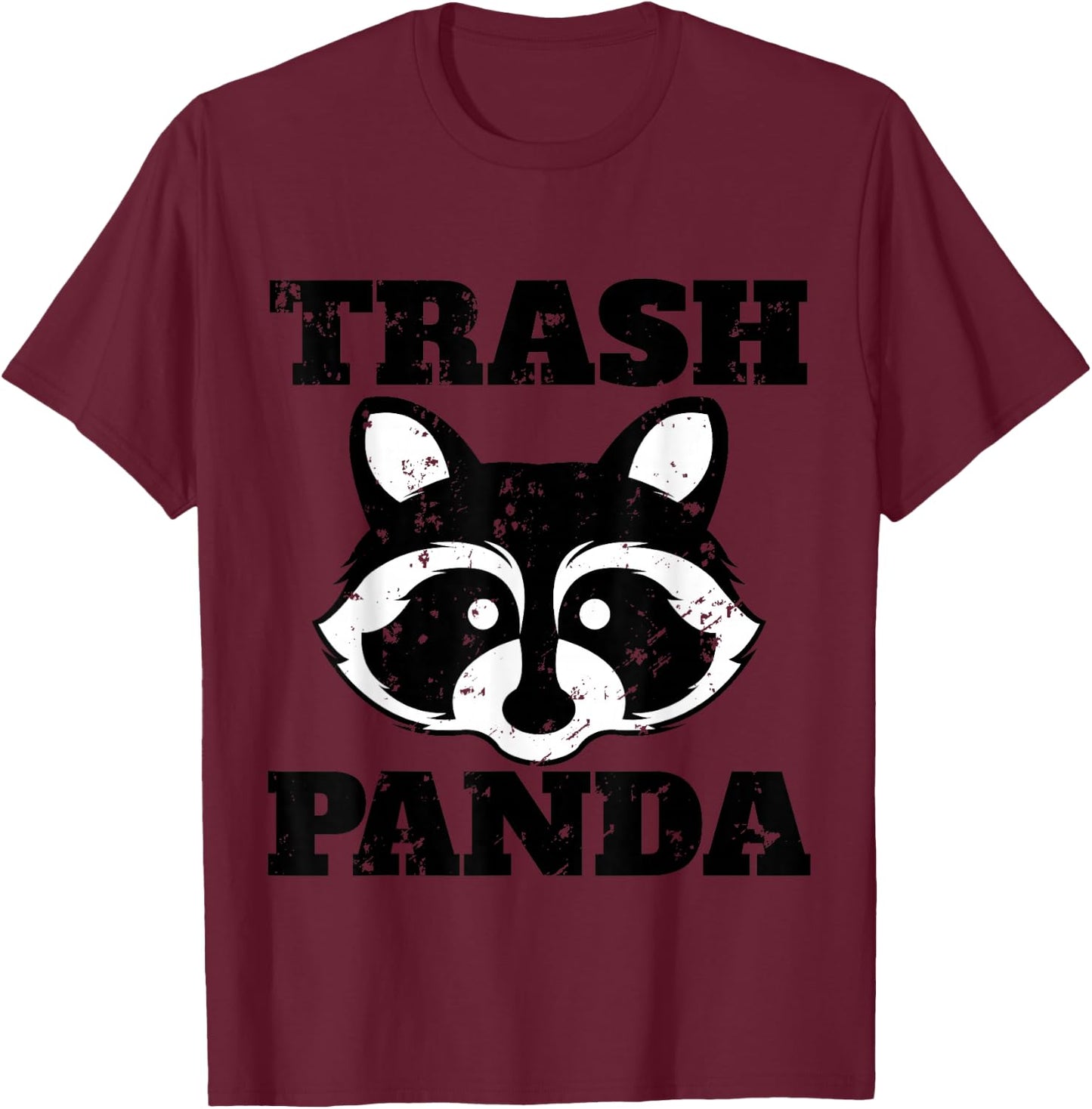 Cute Trash Panda Raccoon, Save The Trash Panda T-Shirt - T-Shirt | Maroon