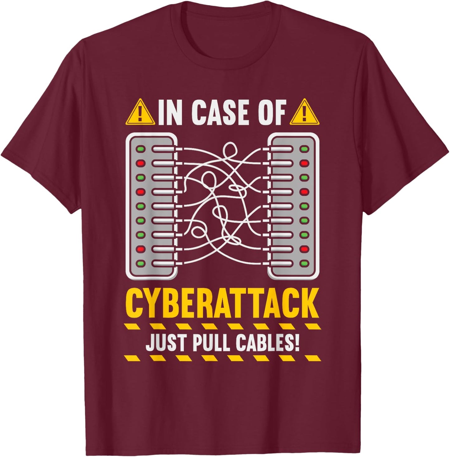 Funny Cybersecurity Computer T-Shirt - T-Shirt | Maroon