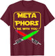 Nerdy Metaphors Be With You Science Fiction English Teacher Women Kids T-Shirt - T-Shirt | Maroon