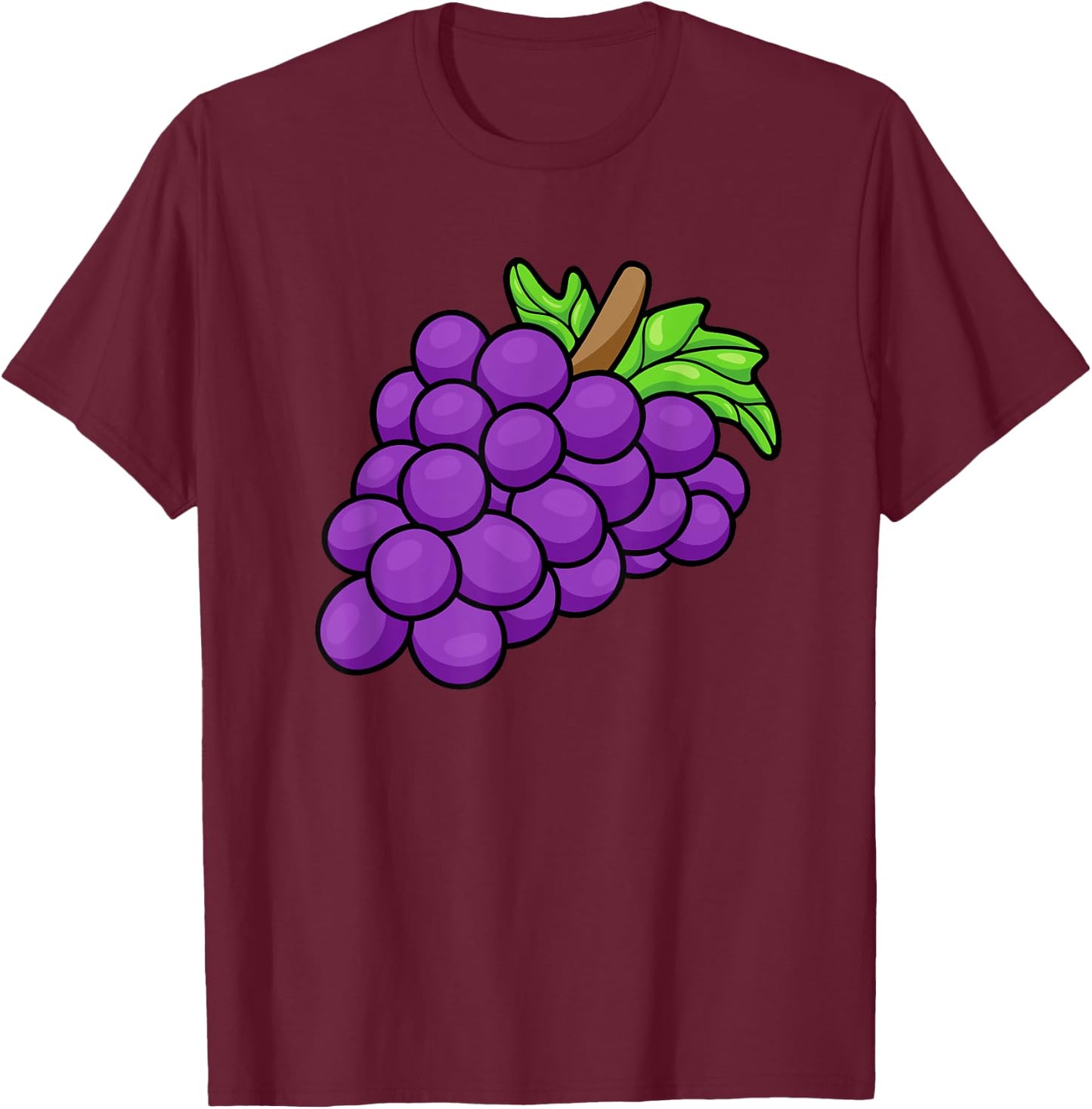 Grape Costume Funny Purple Halloween Last Minute Costumes T-Shirt - T-Shirt | Maroon