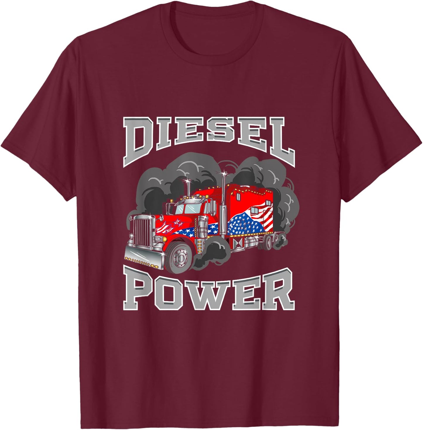 Diesel-power, trucker power T-Shirt - T-Shirt | Maroon