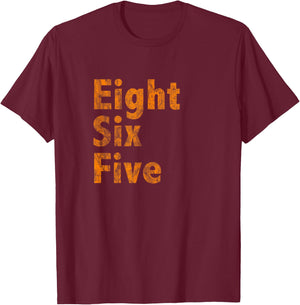 865 Area Code Tennessee Knoxville Eight Six Five Fan T-Shirt - T-Shirt | Maroon