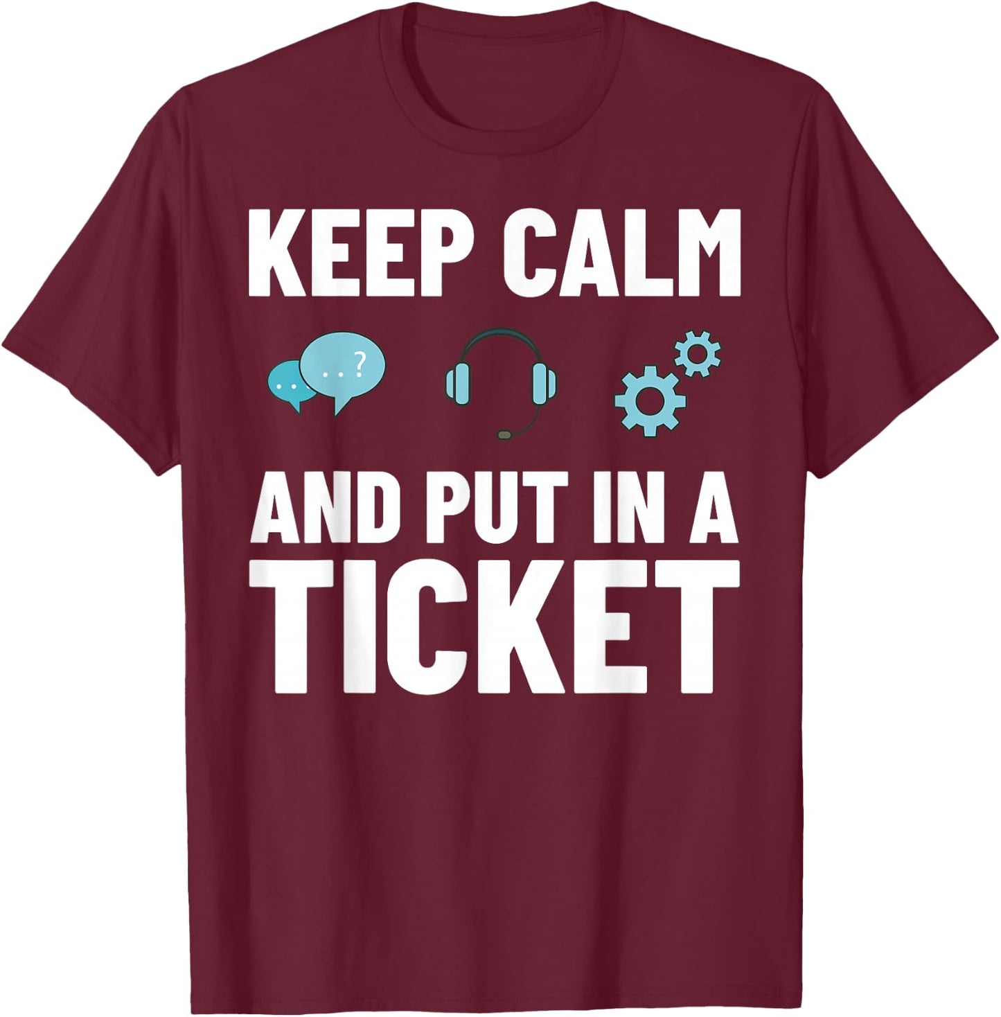 Tech Support IT Technical Engineer Helpdesk T-Shirt - T-Shirt | Maroon
