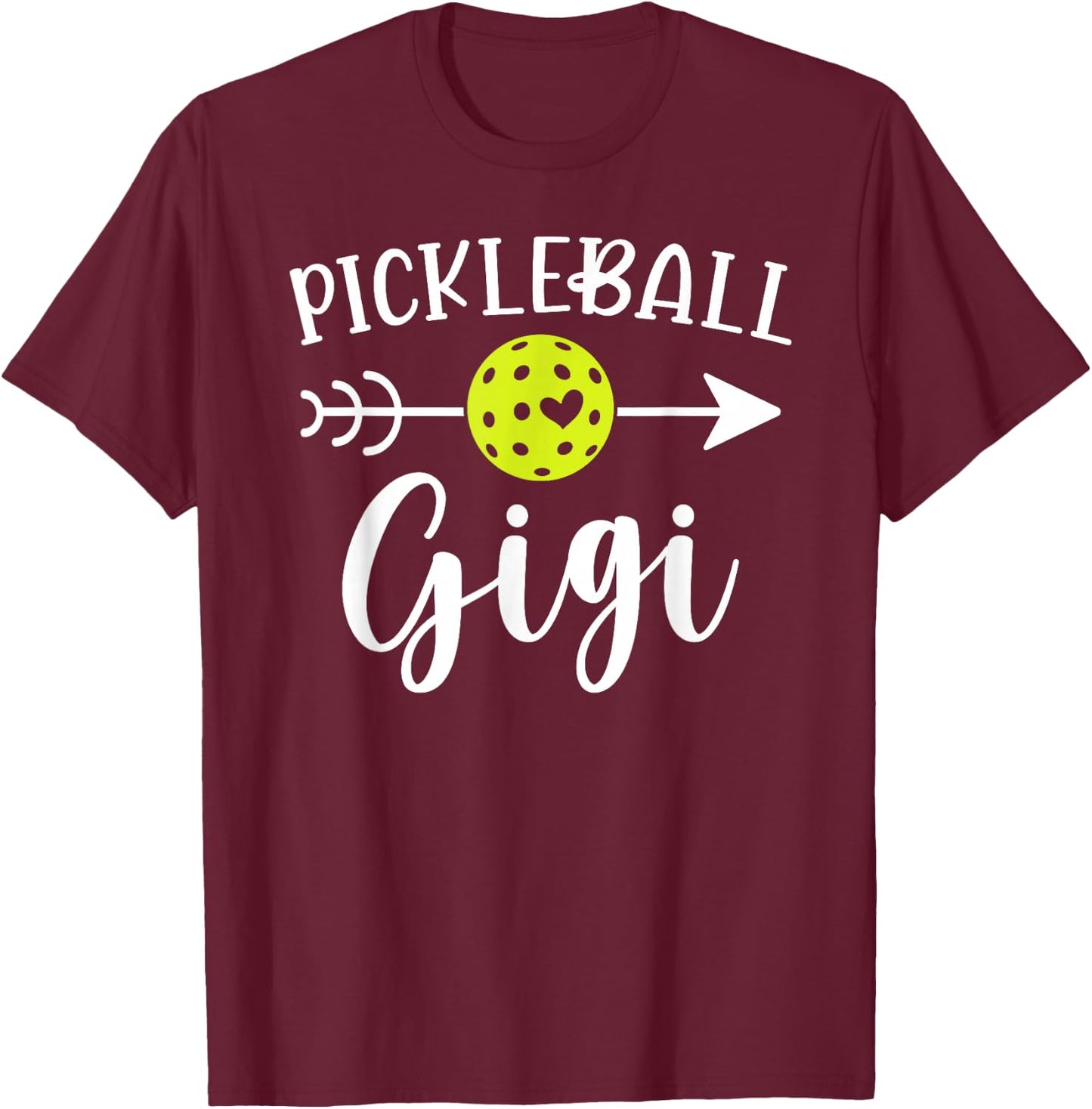 Pickleball Gigi Pickleball Player Gigi Grandma T-Shirt - T-Shirt | Maroon