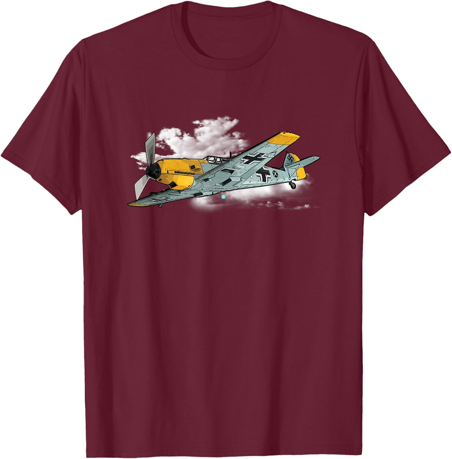 Bf-109 WWII German Luftwaffe Pilot Gift Airplane Gift T-Shirt - T-Shirt | Maroon