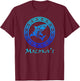 Molokai, Hawaii Vintage Tribal Shark Vacation T-Shirt - T-Shirt | Maroon