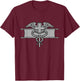 US Army Expert Field Medical Badge (EFMB) - 68W T-Shirt - T-Shirt | Maroon