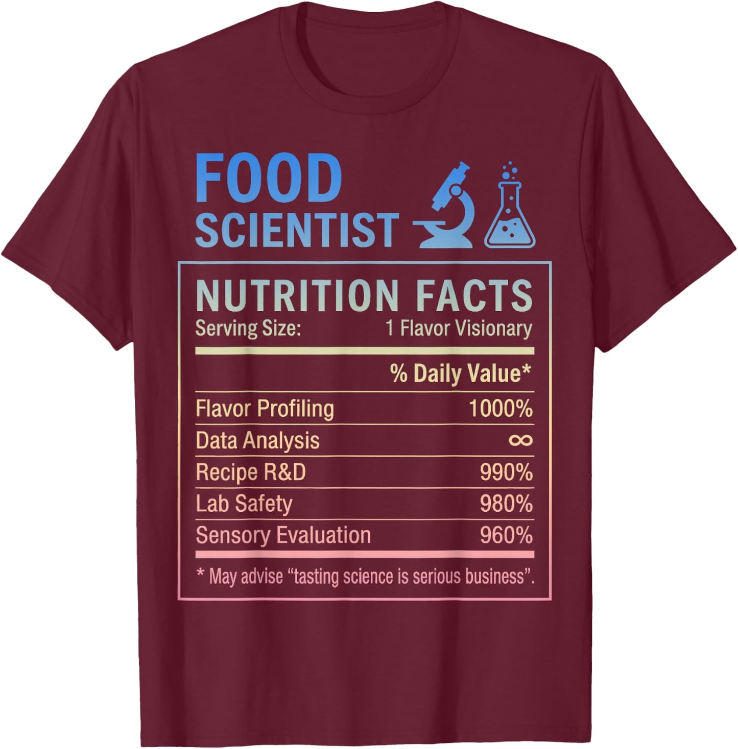 Food Scientist T-Shirt - T-Shirt | Maroon