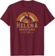 Helena Montana MT Retro Style Rodeo Cowboy T-Shirt - T-Shirt | Maroon