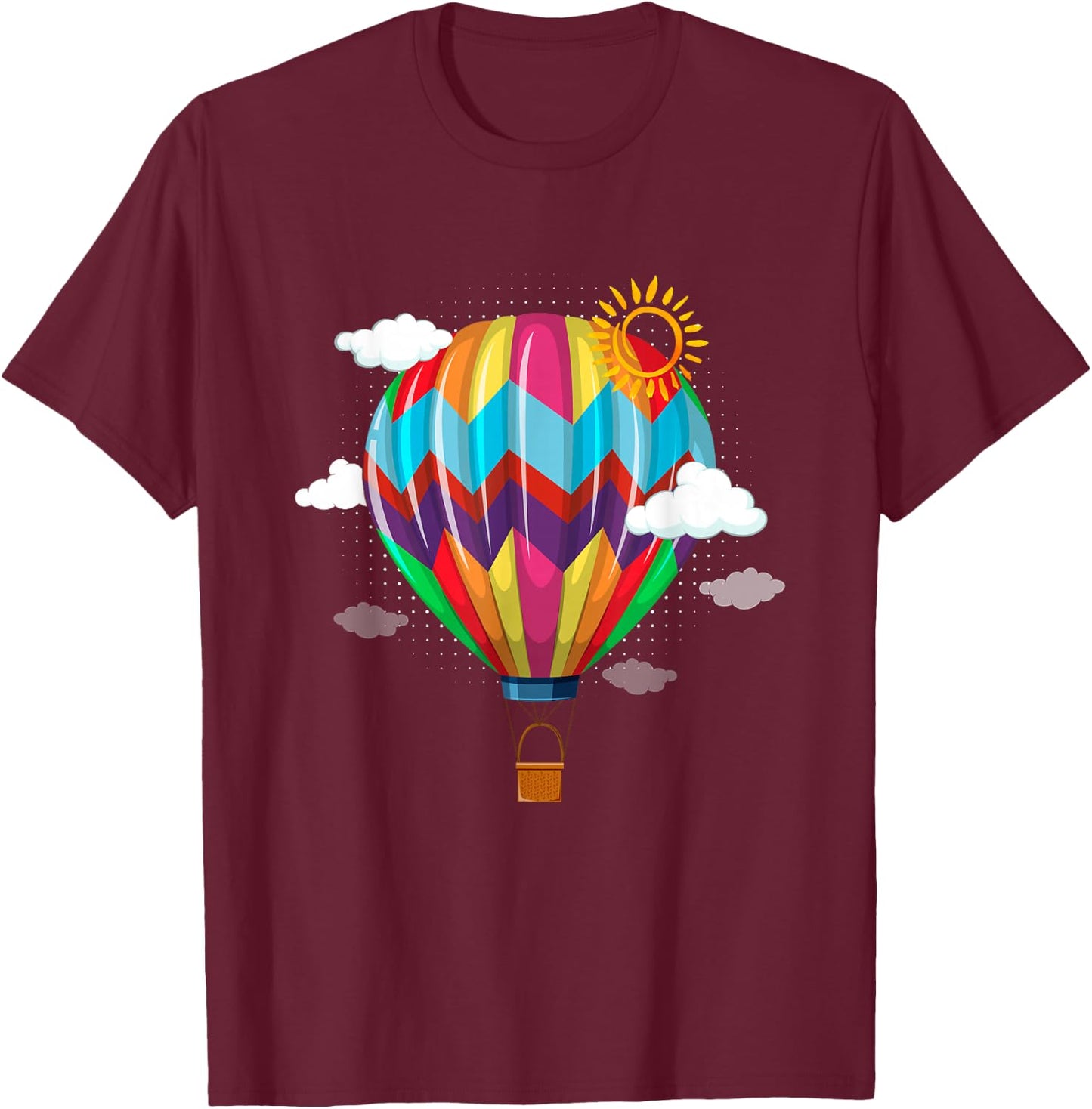 Retro Hot Air Balloon The Perfect Hot Air Balloon Pilot T-Shirt - T-Shirt | Maroon