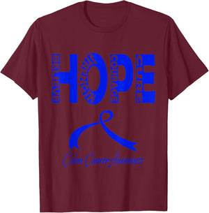 Colon Cancer Awareness T-Shirt - T-Shirt | Maroon