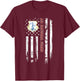 Air National Guard Veteran USA Flag Veterans Day Christmas T-Shirt - T-Shirt | Maroon