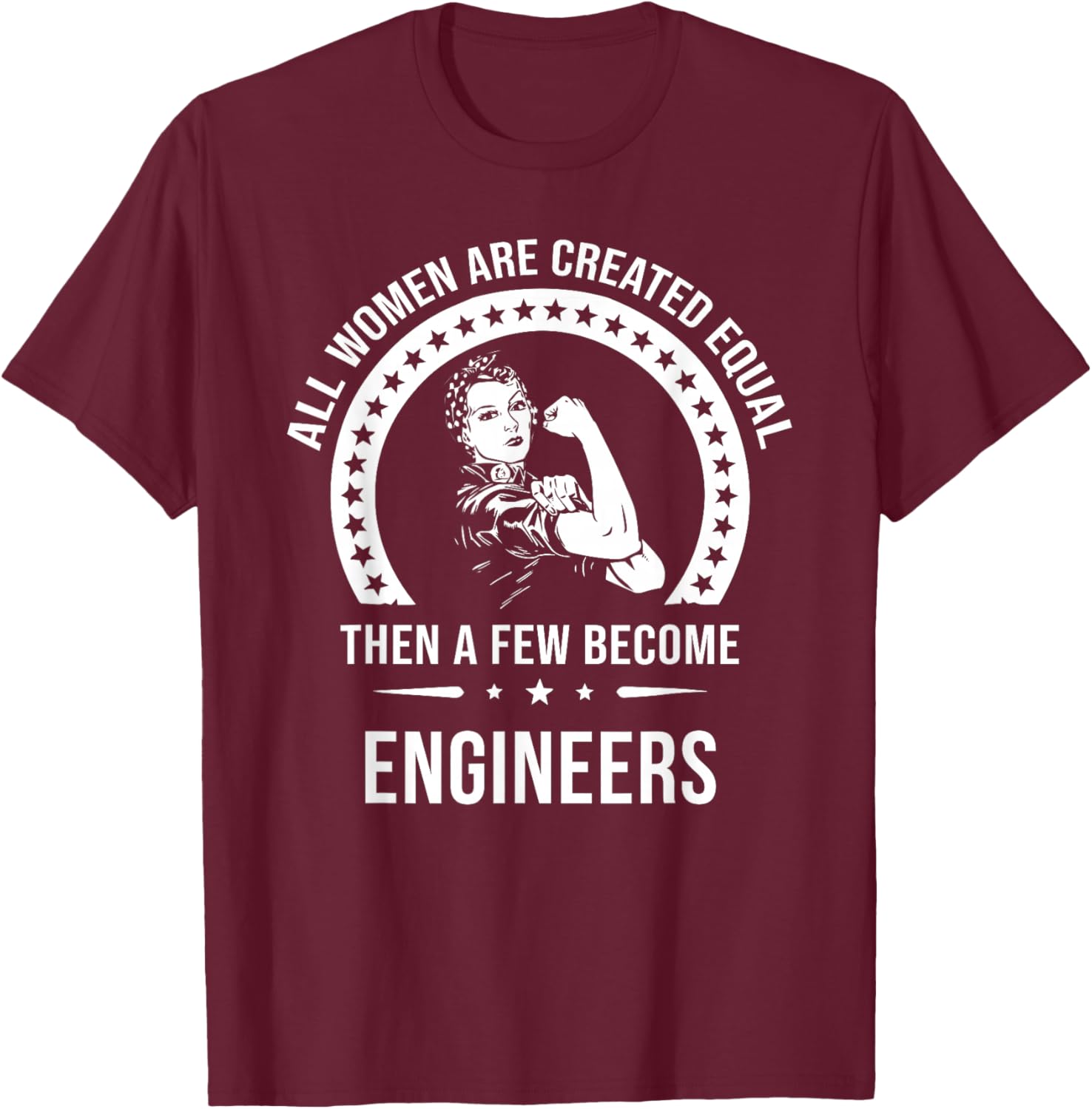 Engineer Shirts | Engineer T-Shirt - T-Shirt | Maroon