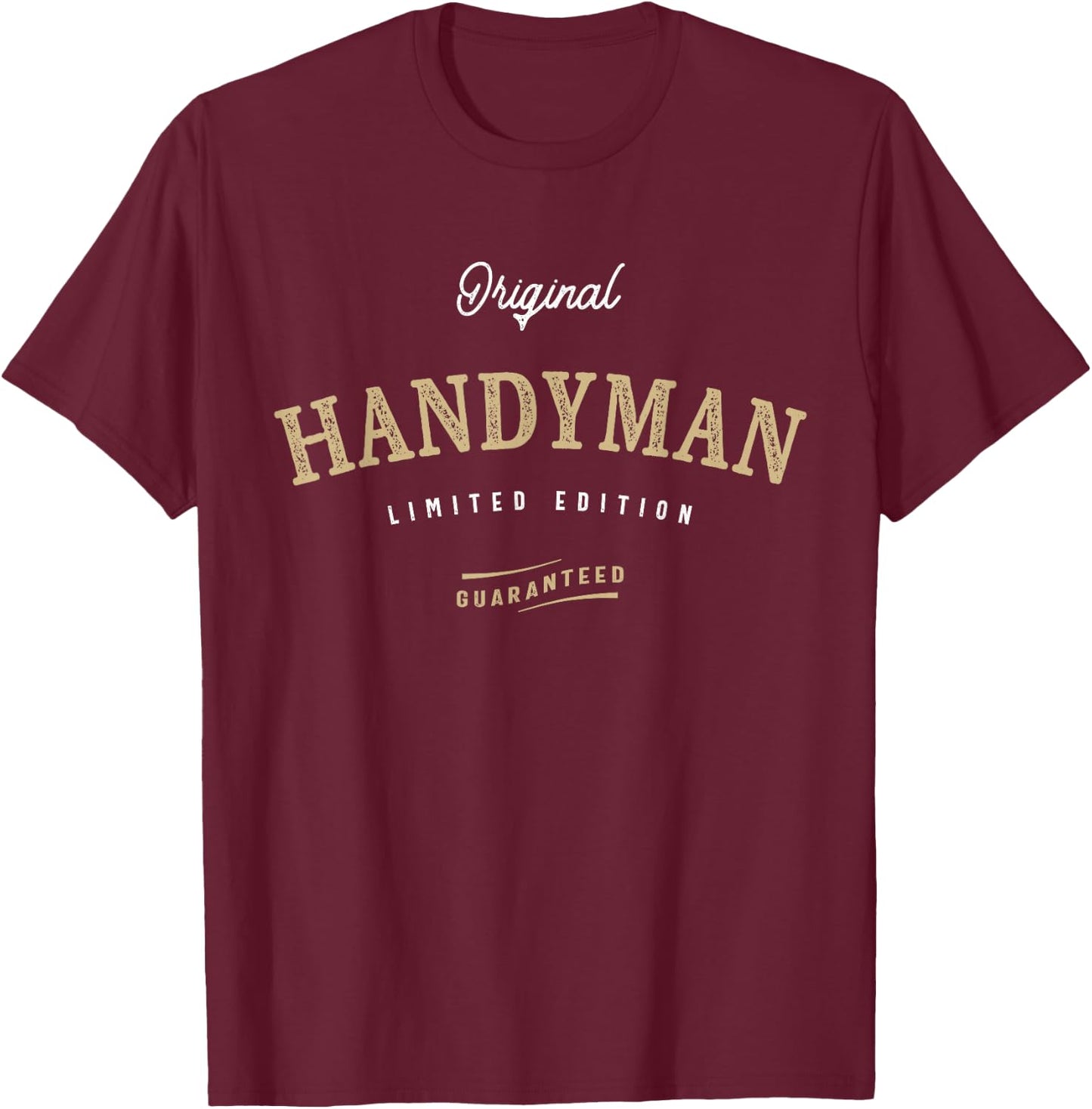 Handyman Fixer of All Things Funny Repair Expert Dad Grandpa T-Shirt - T-Shirt | Maroon