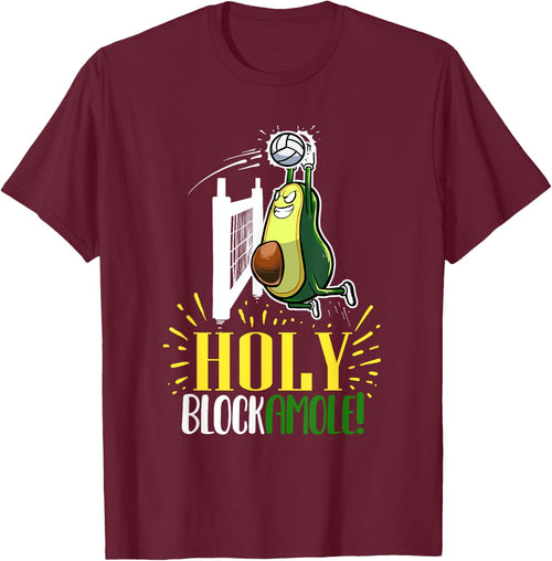 Holy Blockamole Funny Avocado Beach Volleyball