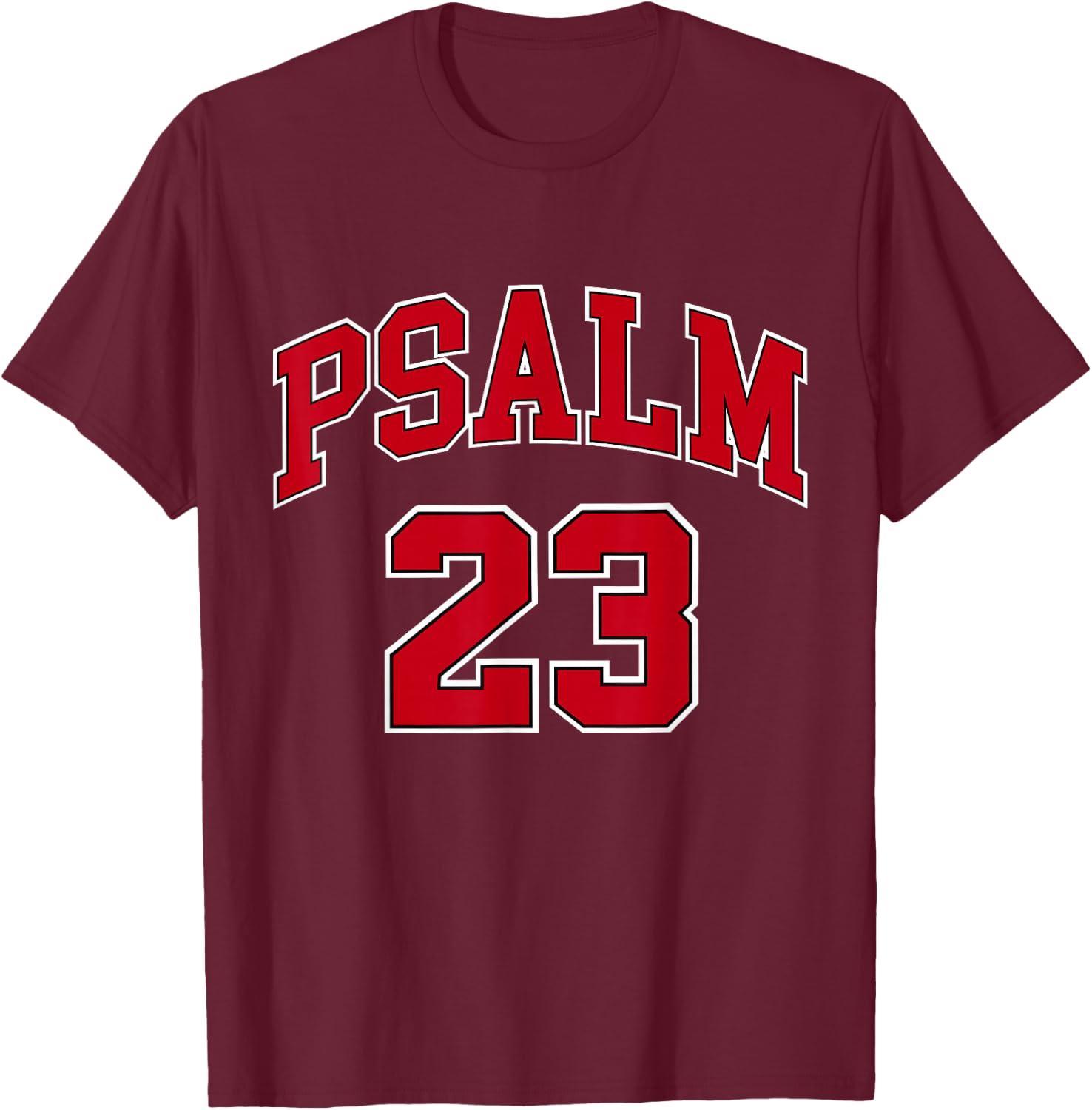 Psalm 23 shirt, Retro Sneakerhead, Christian Bible, Jesus T-Shirt - T-Shirt | Maroon