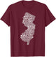 New Jersey Breweries T-Shirt - T-Shirt | Maroon
