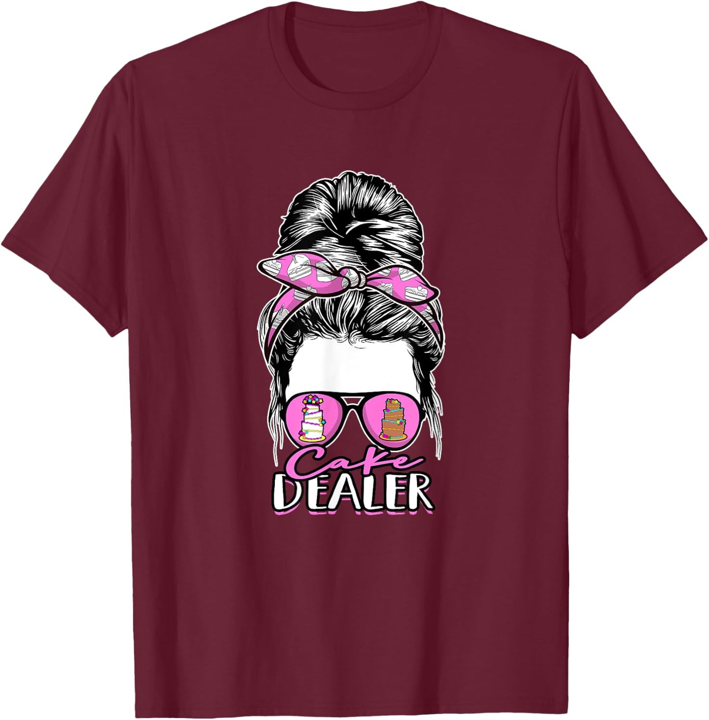 CAKE DEALER - Cake T-Shirt - T-Shirt | Maroon