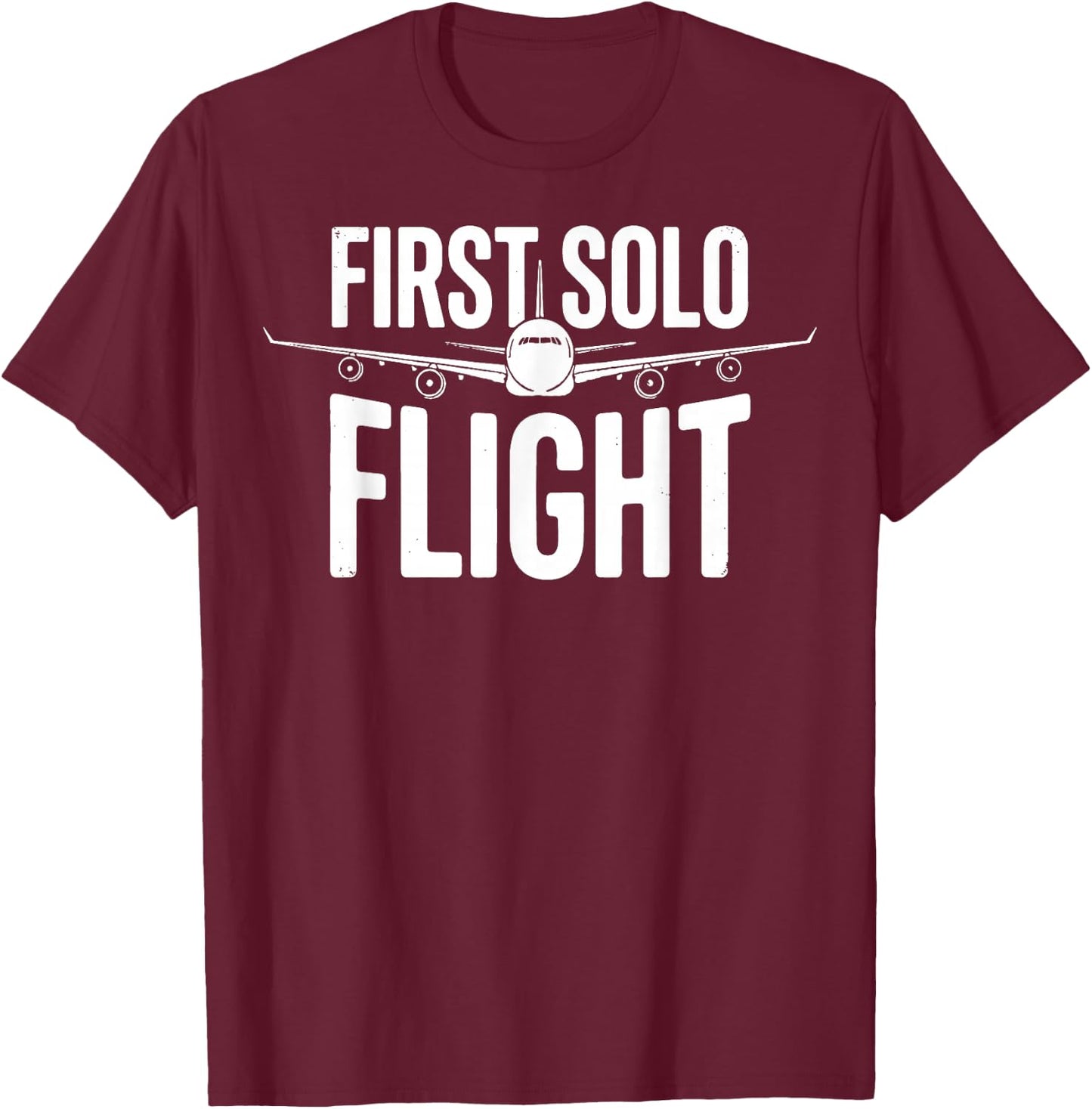 First Solo Flight T-Shirt - T-Shirt | Maroon