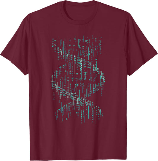 Binary Code DNA Helix Science T-Shirt - T-Shirt | Maroon
