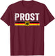Retro Oktoberfest Shirt Men Women German Flag Prost T-Shirt - T-Shirt | Maroon