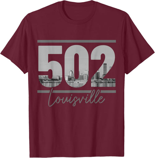 Louisville 502 Area Code Skyline Kentucky Pride Vintage
