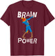 Fun Dabbing Scarecrow The Wizard of Oz Scarecrow Brain Power T-Shirt - T-Shirt | Maroon