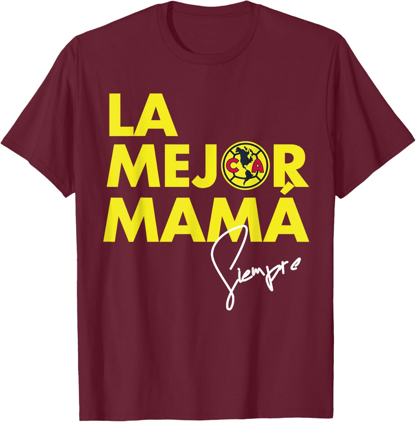 Club America - Score Big with Our Exclusive Collection T-Shirt - T-Shirt | Maroon