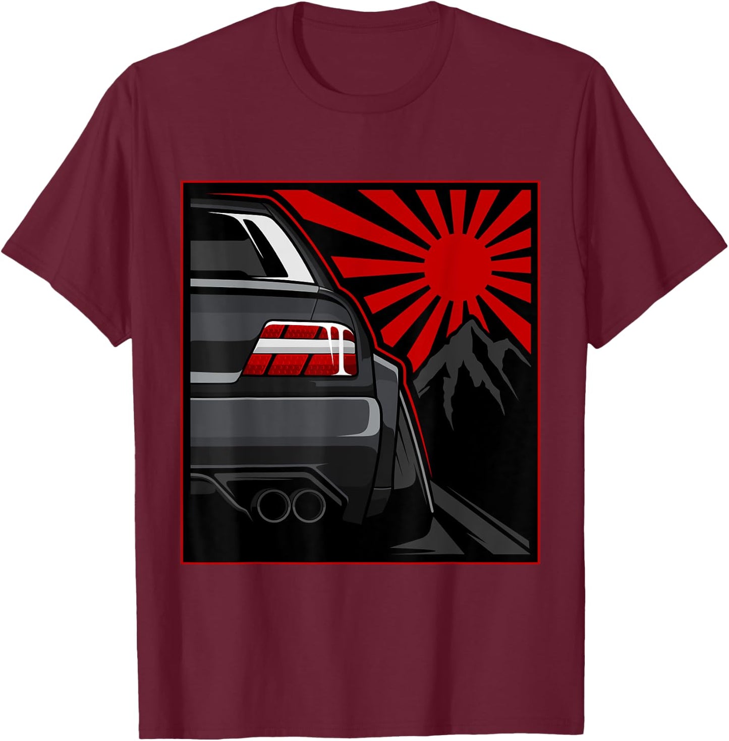 Japanese Automotive JDM Legend Retro Race Vintage Tuning Car T-Shirt - T-Shirt | Maroon