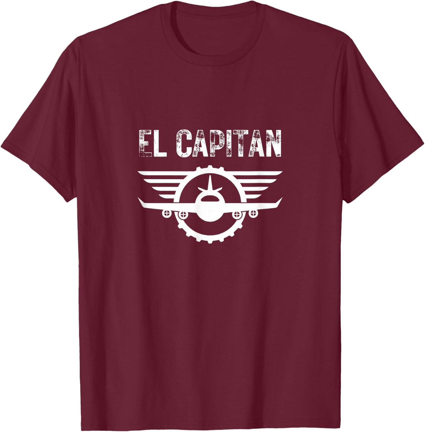 El Capitan Aviation Pilot Flight School T-Shirt - T-Shirt | Maroon