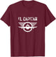 El Capitan Aviation Pilot Flight School T-Shirt - T-Shirt | Maroon