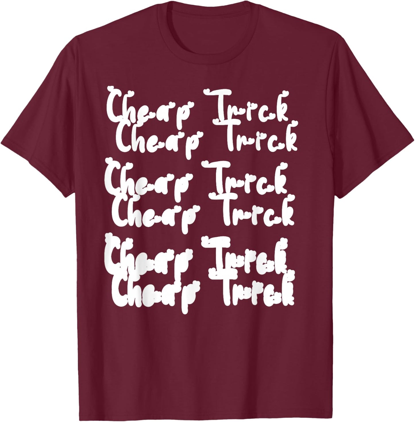 Cheap Tricks Art Rock Vintage T-Shirt - T-Shirt | Maroon