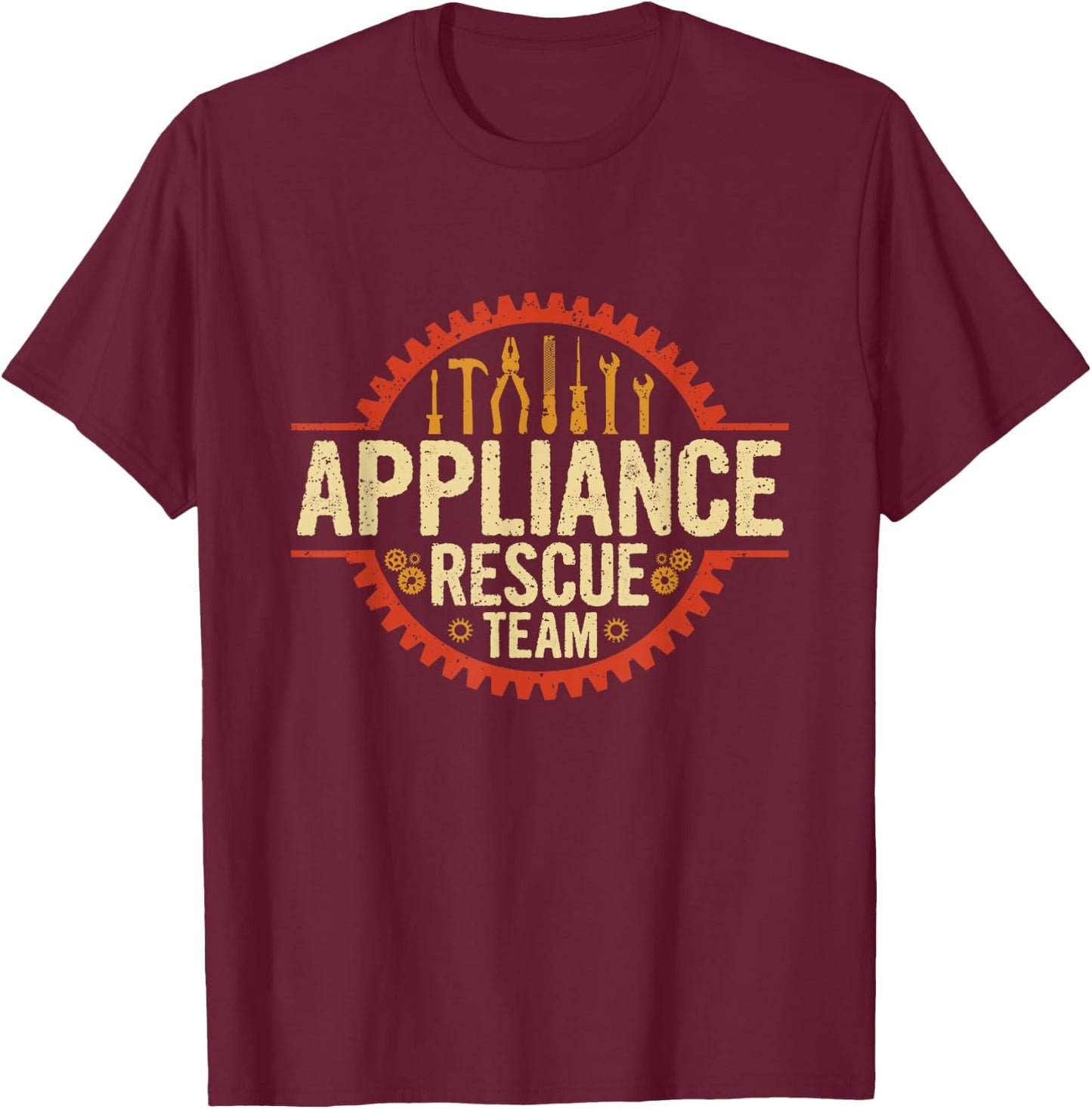 Appliance Rescue Team - Appliance Repair Tech T-Shirt - T-Shirt | Maroon