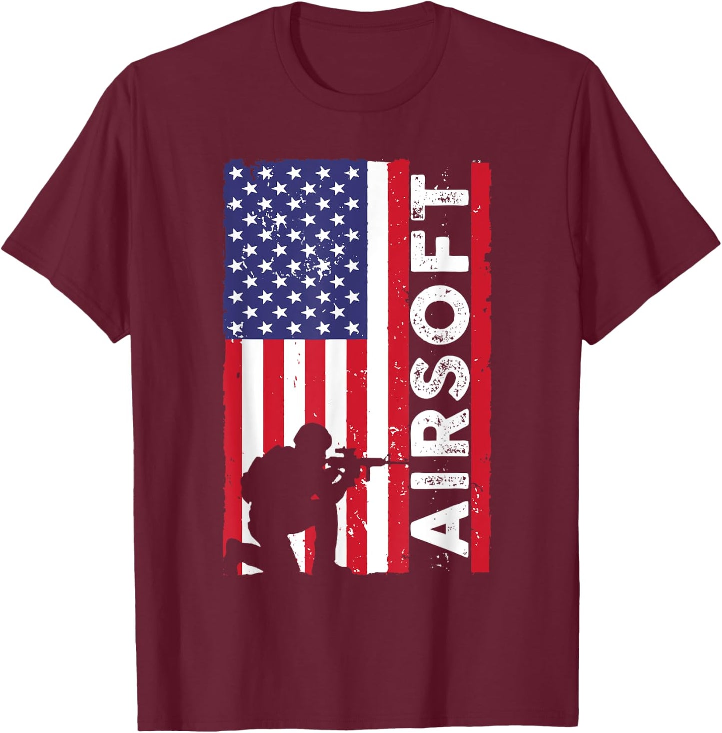 Cute Airsoft Art Women Kids Airsoft Player Airsofter T-Shirt - T-Shirt | Maroon