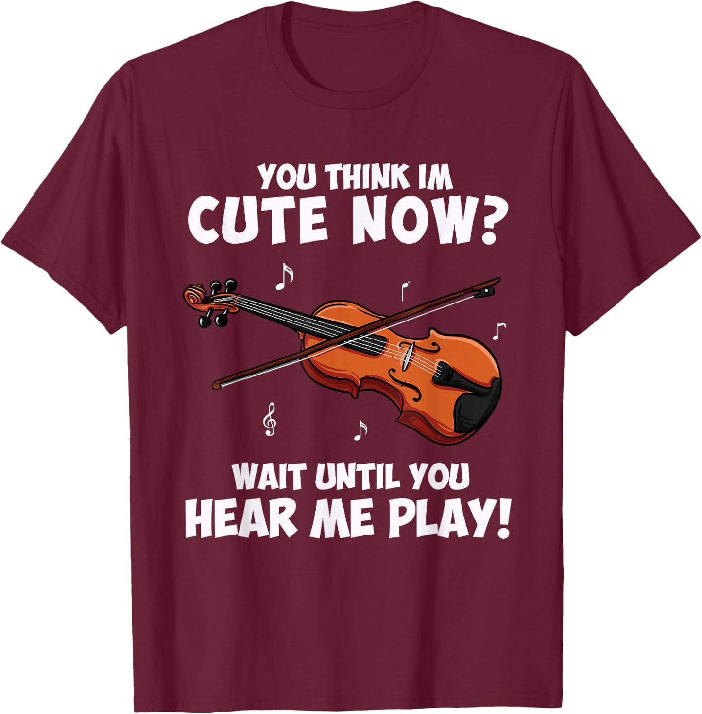 Violin Player Gift - Violinist T-Shirt - T-Shirt | Maroon