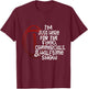 Funny Football I'm Just Here for the Food and Halftime Show T-Shirt - T-Shirt | Maroon