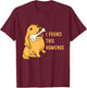 I found this humerus dog with bones funny T-Shirt - T-Shirt | Maroon