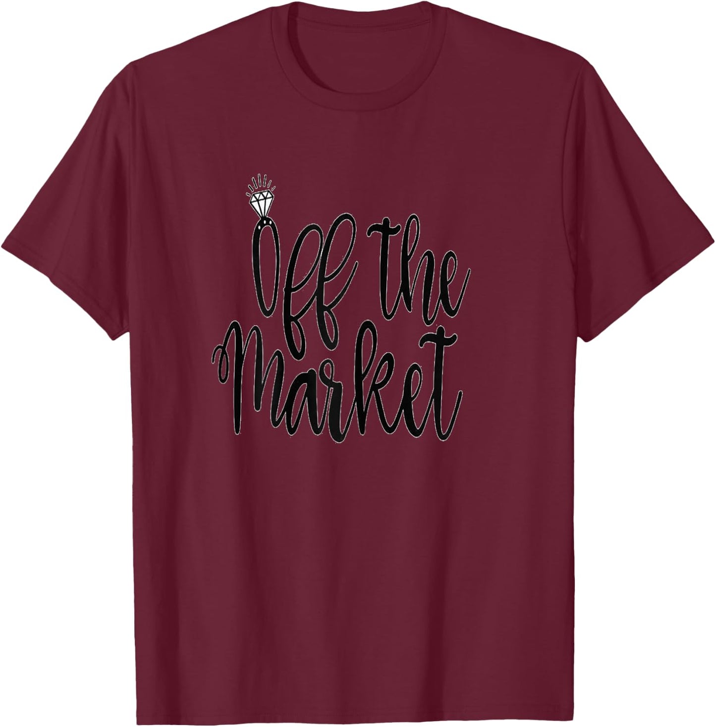 Off The Market Engagement T-Shirt - T-Shirt | Maroon