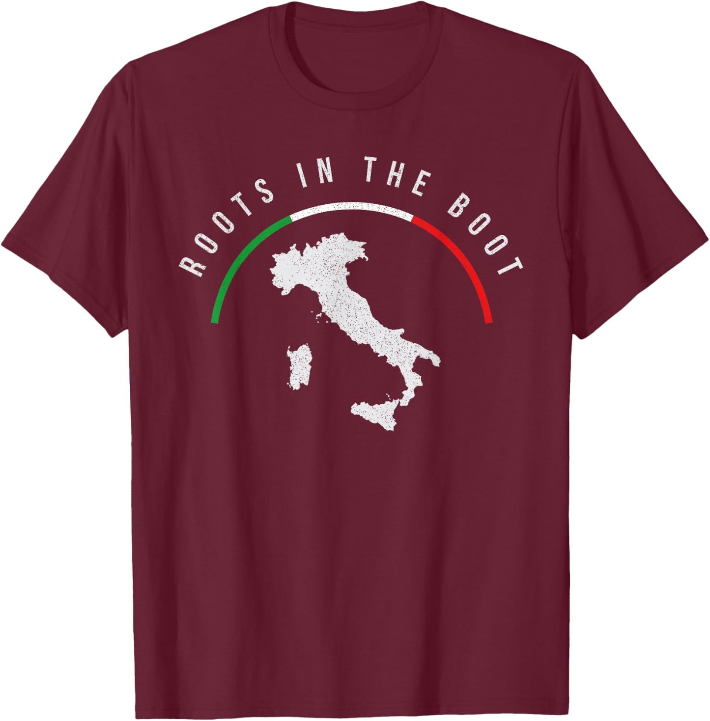 Italy Italian Flag Italy Men & Women T-Shirt - T-Shirt | Maroon
