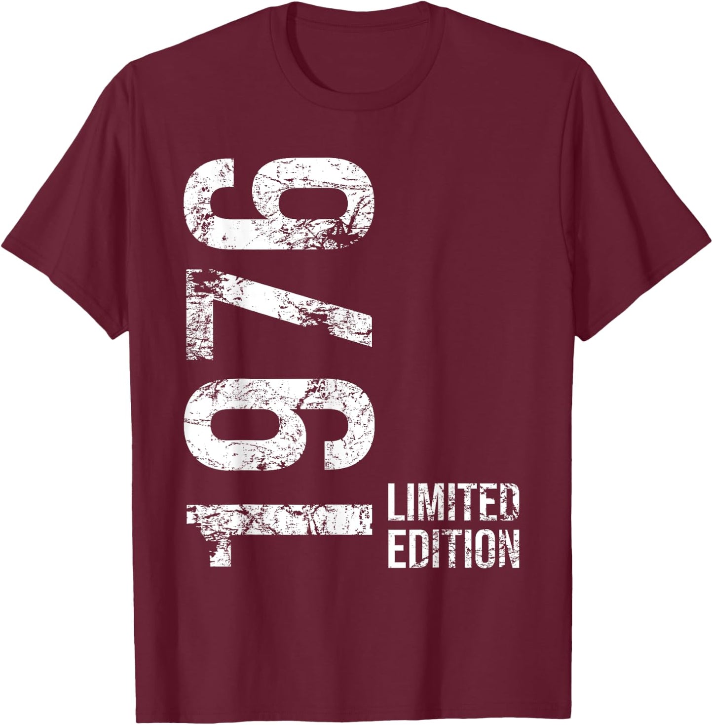49th Birthday 49 Years Old Man Woman Vintage 1976 T-Shirt - T-Shirt | Maroon