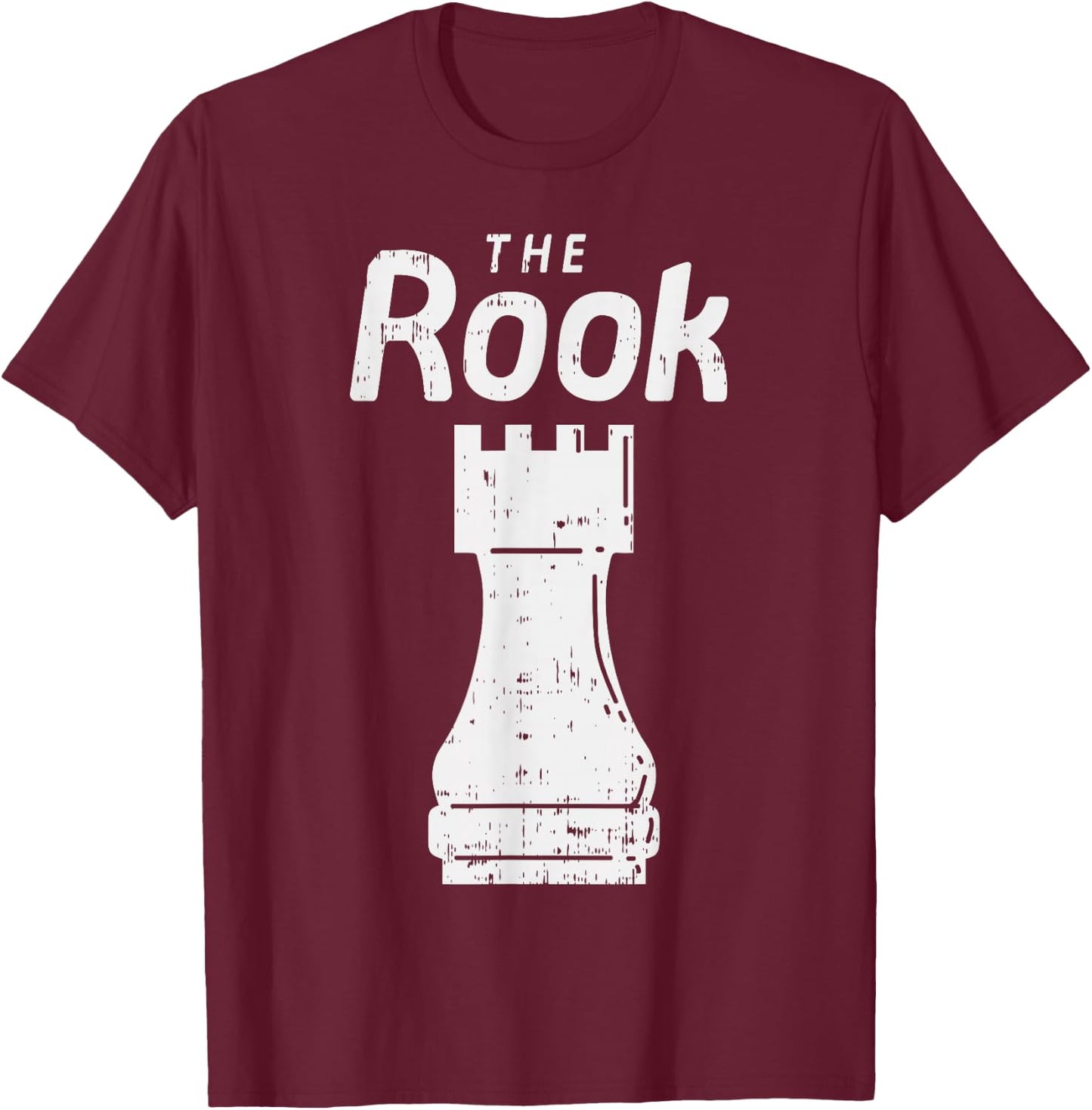 Halloween Chess Piece The Rook Shirt Matching Costume T-Shirt - T-Shirt | Maroon