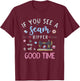 Dressmaker Handmade Running Stitch Sewing Funny Sewing T-Shirt - T-Shirt | Maroon