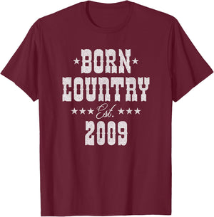 16 Year Old Country Music 2009 16th Birthday T-Shirt - T-Shirt | Maroon