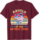 Abuelo of the Shark Birthday Matching Family Grandma Shark T-Shirt - T-Shirt | Maroon
