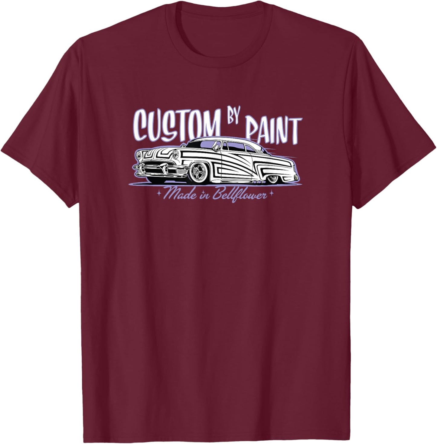 Custom by Paint - Made in Bellflower T-Shirt - T-Shirt | Maroon
