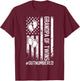 Twin Grandpa Of Twins Outnumbered Twin Grandfather T-Shirt - T-Shirt | Maroon