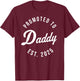 Birth Gift Co. Funny 1st Time Dad EST 2025 New Dad New First Fathers Day T-Shirt - T-Shirt | Maroon