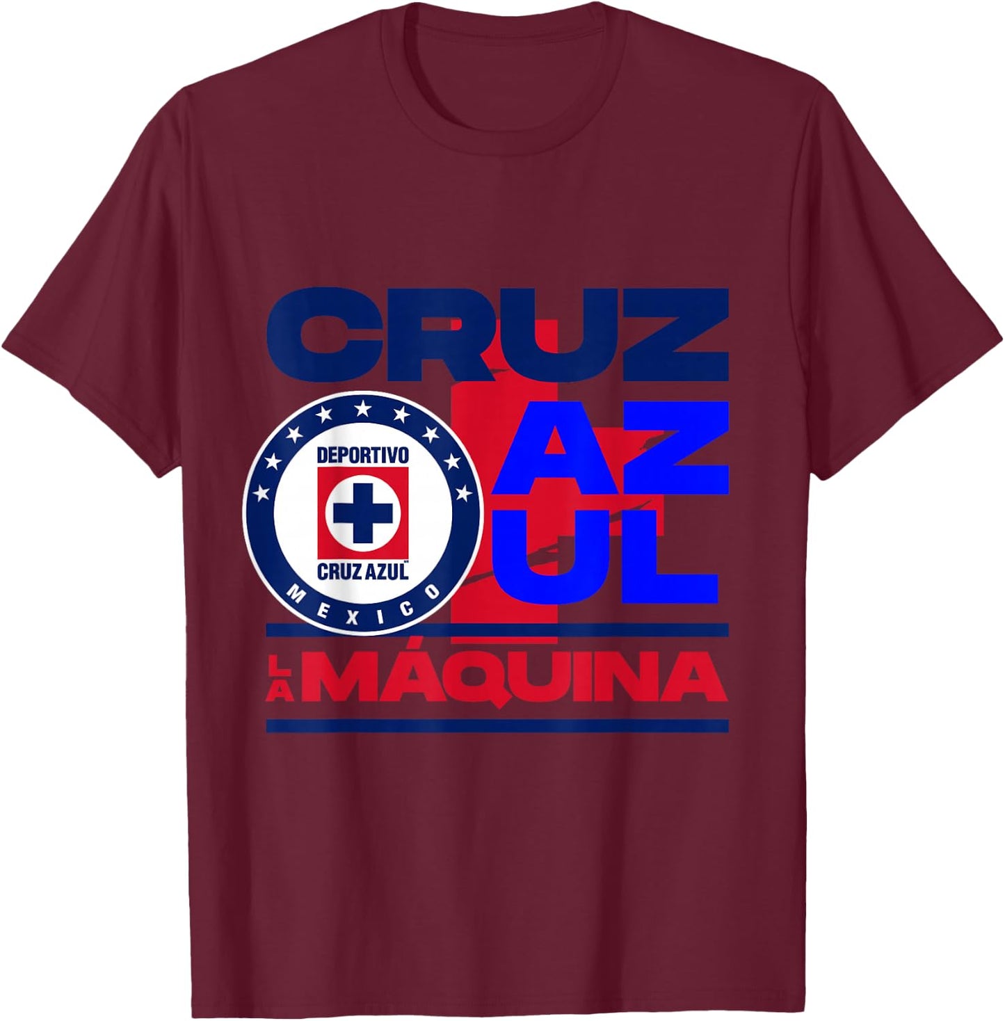 Cruz Azul - Score Big with Our Exclusive Collection T-Shirt - T-Shirt | Maroon